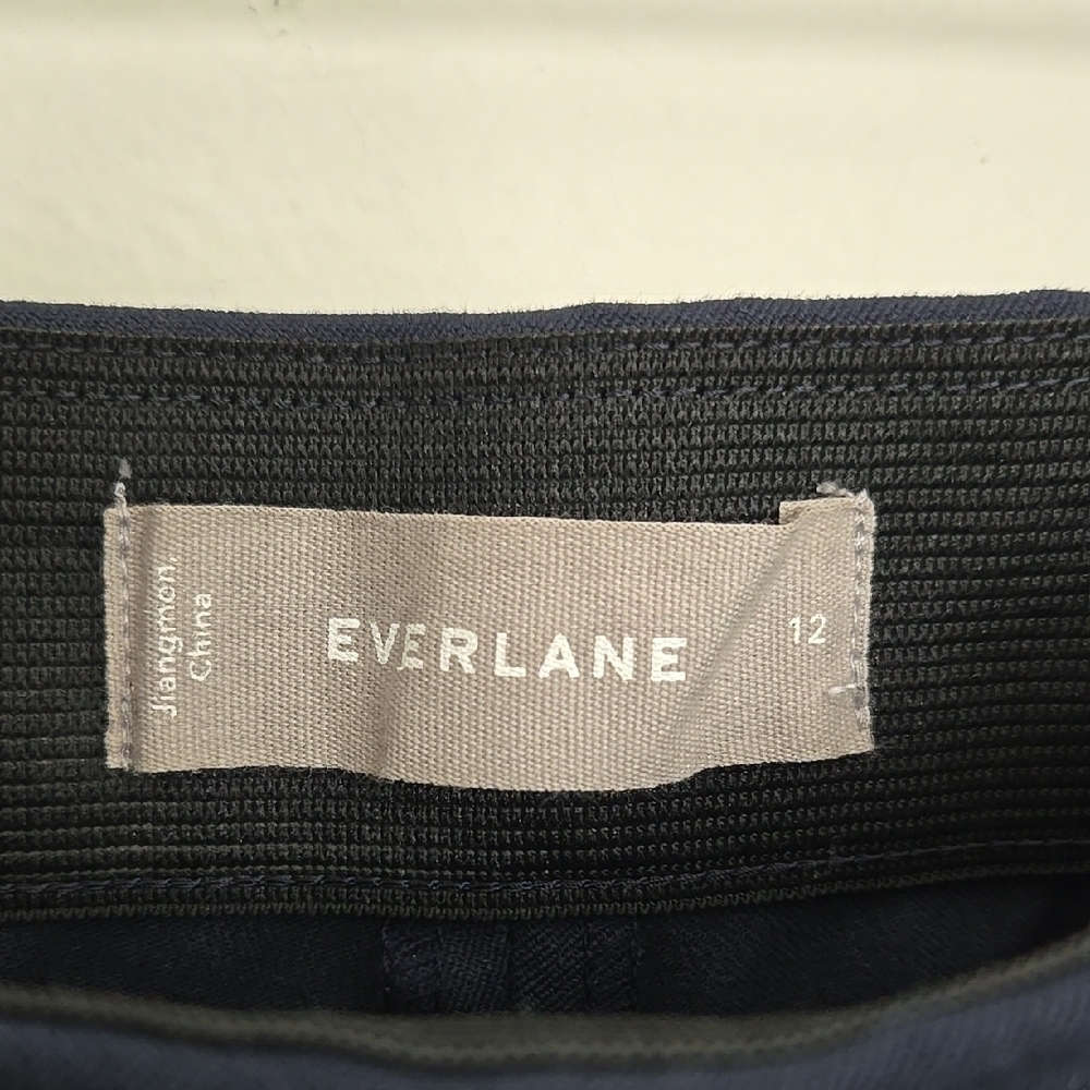 EVERLANE The Bi-Stretch Work Pant | Navy Size 12 - Picture 2 of 13